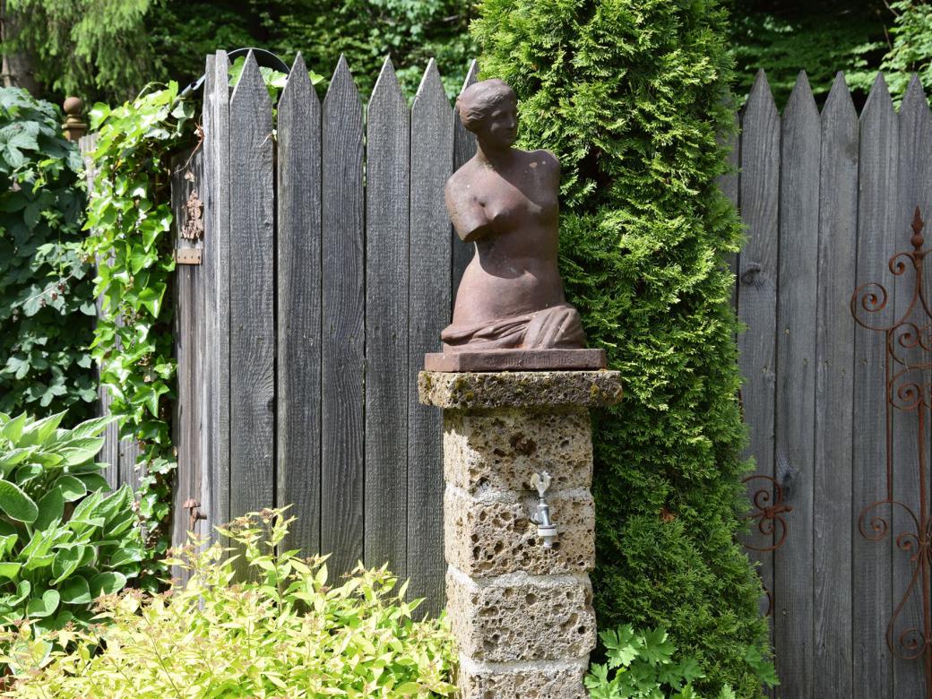 Der Garten der Ferienwohnung Hinterbrandner in Marktschellenberg im Berchtesgadener Land